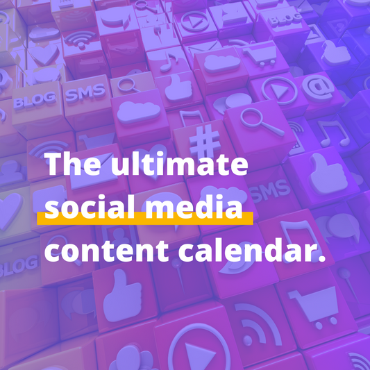 The ultimate social media content calendar [template]
