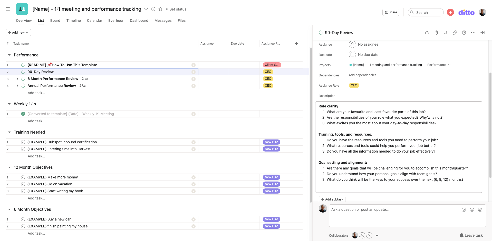 11 meeting and performance tracking agenda [template] Best Asana