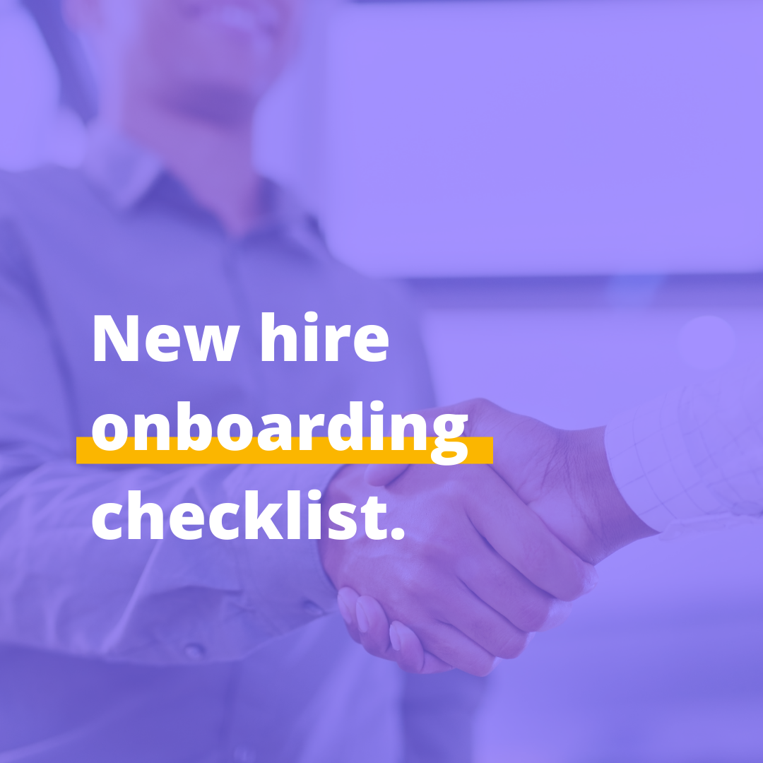 New hire onboarding checklist [template]