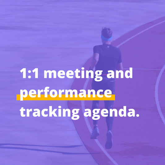 1:1 meeting and performance tracking agenda [template]
